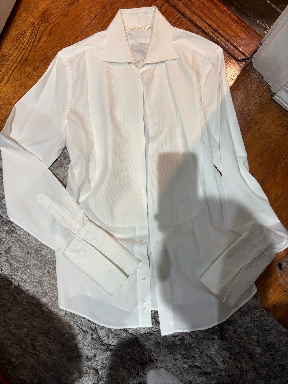 Suitsupply White Men's Tuxedo Shirt